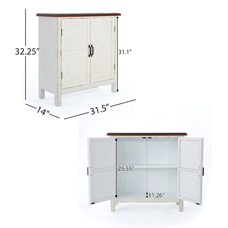 Mueble de almacenamiento con frontal de azulejos, marrón/azul marino, individual