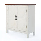 Mueble de almacenamiento con frontal de azulejos, marrón/azul marino, individual