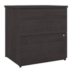 Archivador lateral de 2 cajones, estilo clásico – Carbón / Gris / Plateado / Blanco