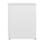 Archivador lateral de 2 cajones, estilo clásico – Carbón / Gris / Plateado / Blanco