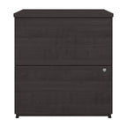 Archivador lateral de 2 cajones, estilo clásico – Carbón / Gris / Plateado / Blanco