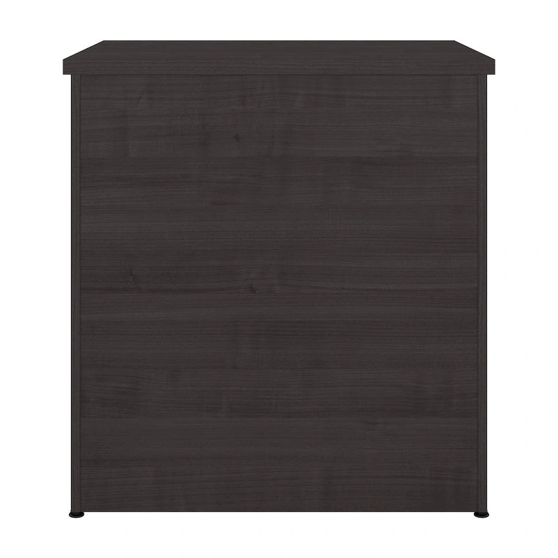 Archivador lateral de 2 cajones, estilo clásico – Carbón / Gris / Plateado / Blanco