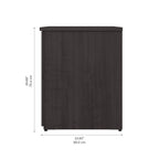 Archivador lateral de 2 cajones, estilo clásico – Carbón / Gris / Plateado / Blanco