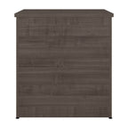 Archivador lateral de 2 cajones, estilo clásico – Carbón / Gris / Plateado / Blanco