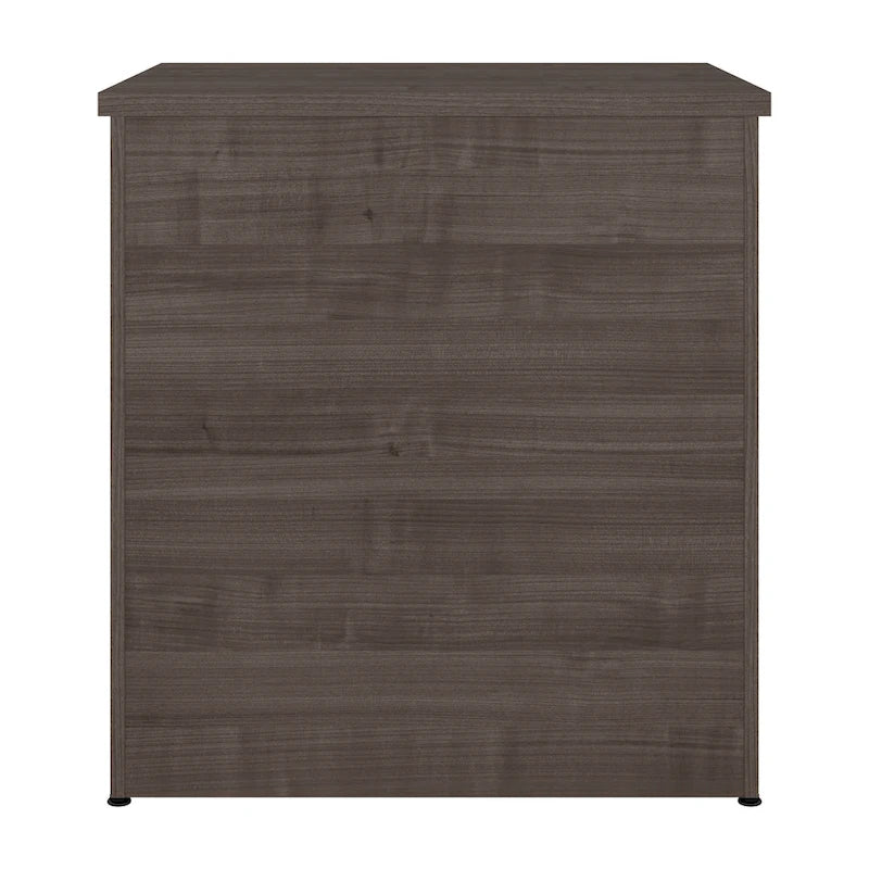 Archivador lateral de 2 cajones, estilo clásico – Carbón / Gris / Plateado / Blanco