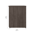 Archivador lateral de 2 cajones, estilo clásico – Carbón / Gris / Plateado / Blanco