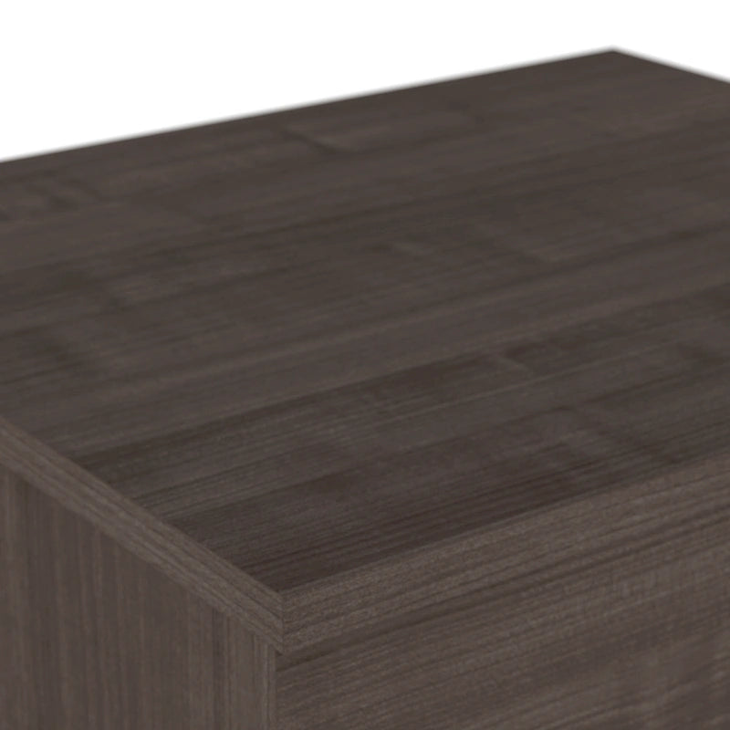 Archivador lateral de 2 cajones, estilo clásico – Carbón / Gris / Plateado / Blanco