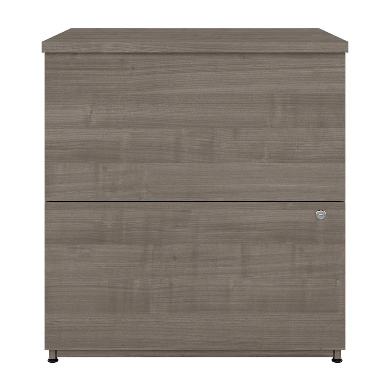 Archivador lateral de 2 cajones, estilo clásico – Carbón / Gris / Plateado / Blanco