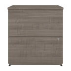 Archivador lateral de 2 cajones, estilo clásico – Carbón / Gris / Plateado / Blanco