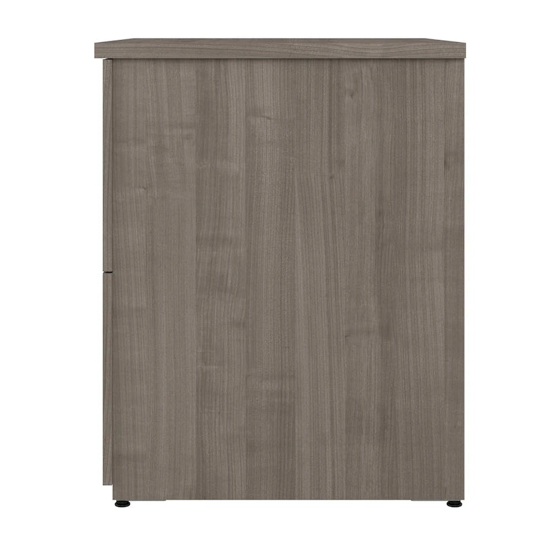 Archivador lateral de 2 cajones, estilo clásico – Carbón / Gris / Plateado / Blanco