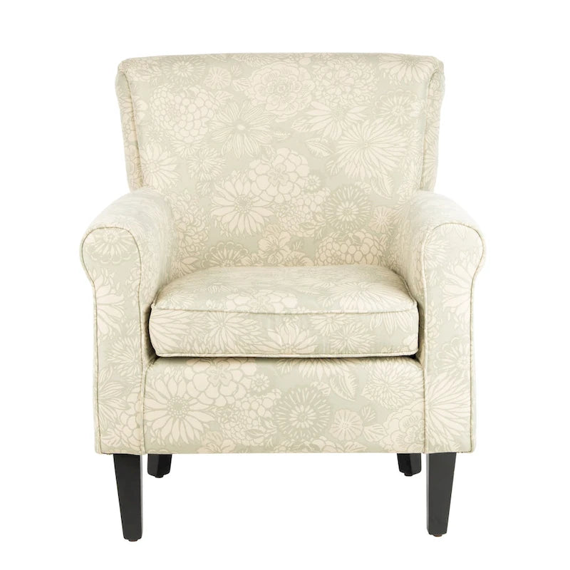Sillón Club Gris con Diseño de Jardín - 30 An. x 33 Pr. x 32 Al.