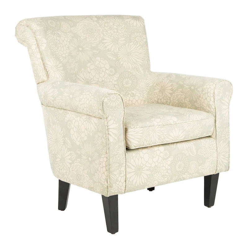 Sillón Club Gris con Diseño de Jardín - 30 An. x 33 Pr. x 32 Al.