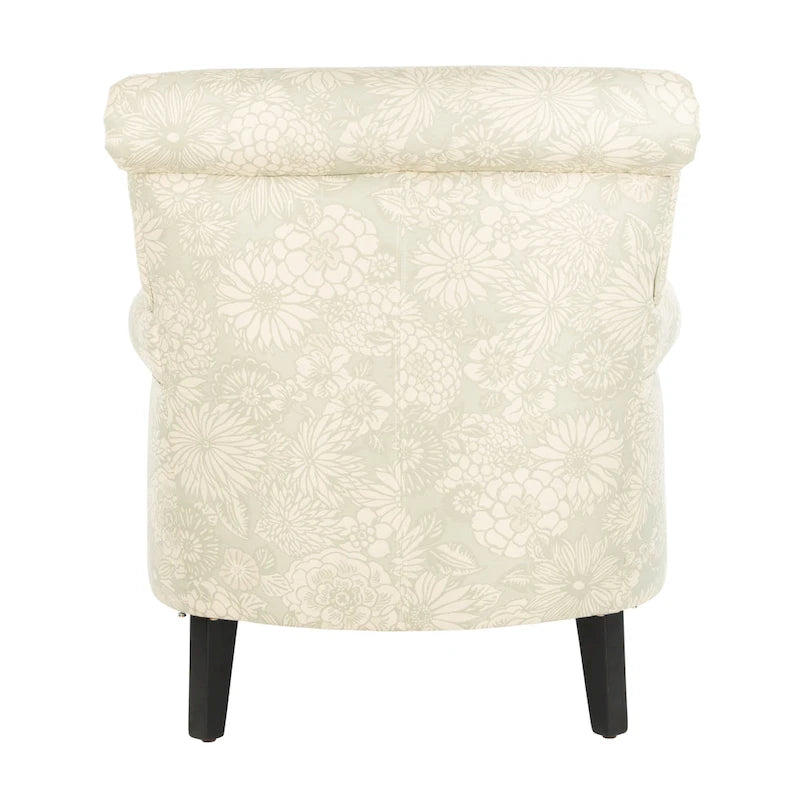 Sillón Club Gris con Diseño de Jardín - 30 An. x 33 Pr. x 32 Al.
