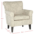 Sillón Club Gris con Diseño de Jardín - 30 An. x 33 Pr. x 32 Al.
