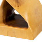 Mesa auxiliar de madera de Suar - Mesa decorativa escultural con diseño retorcido, estilo bohemio moderno para salón o dormitorio
