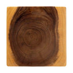 Mesa auxiliar de madera de Suar - Mesa decorativa escultural con diseño retorcido, estilo bohemio moderno para salón o dormitorio