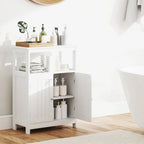 Mueble de almacenamiento de suelo de 2 puertas blanco/negro – Unidad individual