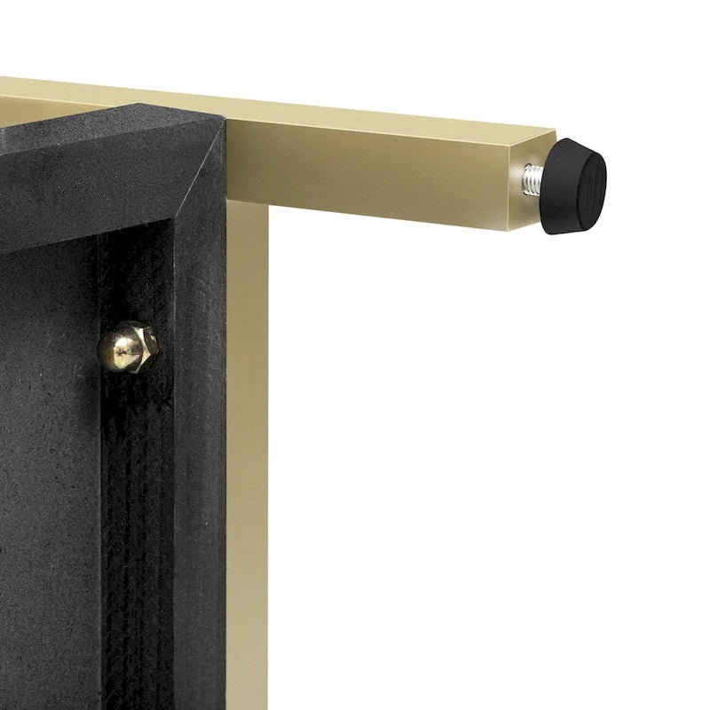 Mesa de entrada de madera con 2 cajones para sala de estar o recibidor