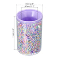 Vaso organizador acrílico morado/rosa para escritorio – Individual