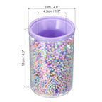 Vaso organizador acrílico morado/rosa para escritorio – Individual