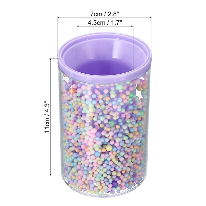 Vaso organizador acrílico morado/rosa para escritorio – Individual