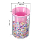 Vaso organizador acrílico morado/rosa para escritorio – Individual
