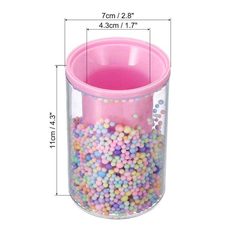 Vaso organizador acrílico morado/rosa para escritorio – Individual