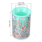 Vaso organizador acrílico morado/rosa para escritorio – Individual