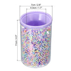 Vaso organizador acrílico morado/rosa para escritorio – Individual