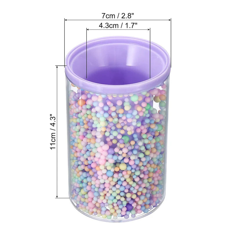Vaso organizador acrílico morado/rosa para escritorio – Individual