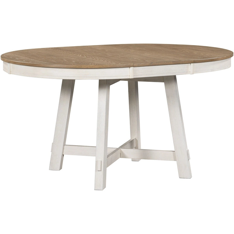 Mesa de Comedor Redonda Extensible con 16 hojas, Mesa de Cocina, Mesa Auxiliar, Mesa de Centro, Escritorio de Trabajo, Mesa de Comedor de Madera Maciza