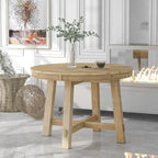 Mesa de Comedor Redonda Extensible con 16 hojas, Mesa de Cocina, Mesa Auxiliar, Mesa de Centro, Escritorio de Trabajo, Mesa de Comedor de Madera Maciza
