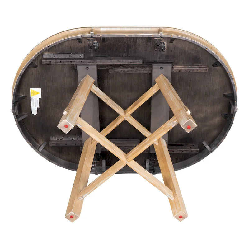 Mesa de Comedor Redonda Extensible con 16 hojas, Mesa de Cocina, Mesa Auxiliar, Mesa de Centro, Escritorio de Trabajo, Mesa de Comedor de Madera Maciza