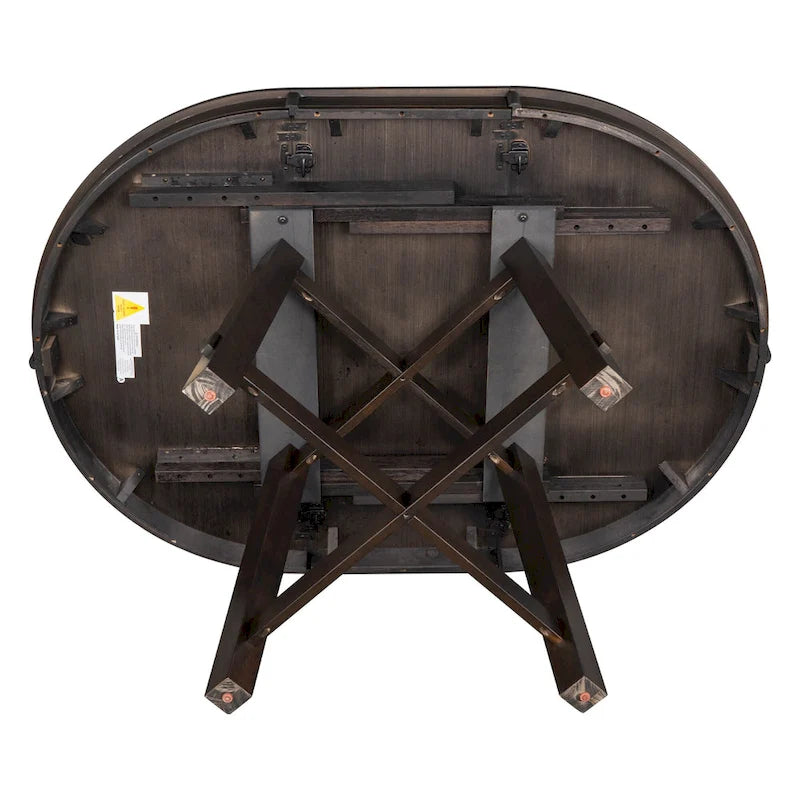 Mesa de Comedor Redonda Extensible con 16 hojas, Mesa de Cocina, Mesa Auxiliar, Mesa de Centro, Escritorio de Trabajo, Mesa de Comedor de Madera Maciza