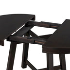 Mesa de Comedor Redonda Extensible con 16 hojas, Mesa de Cocina, Mesa Auxiliar, Mesa de Centro, Escritorio de Trabajo, Mesa de Comedor de Madera Maciza