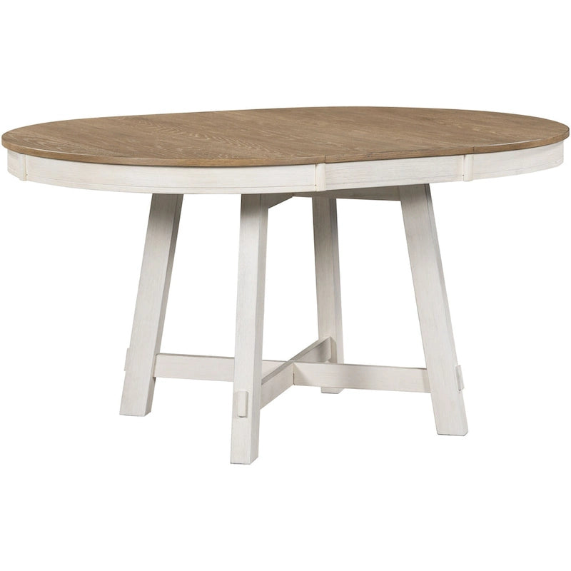 Mesa de Comedor Redonda Extensible con 16 hojas, Mesa de Cocina, Mesa Auxiliar, Mesa de Centro, Escritorio de Trabajo, Mesa de Comedor de Madera Maciza