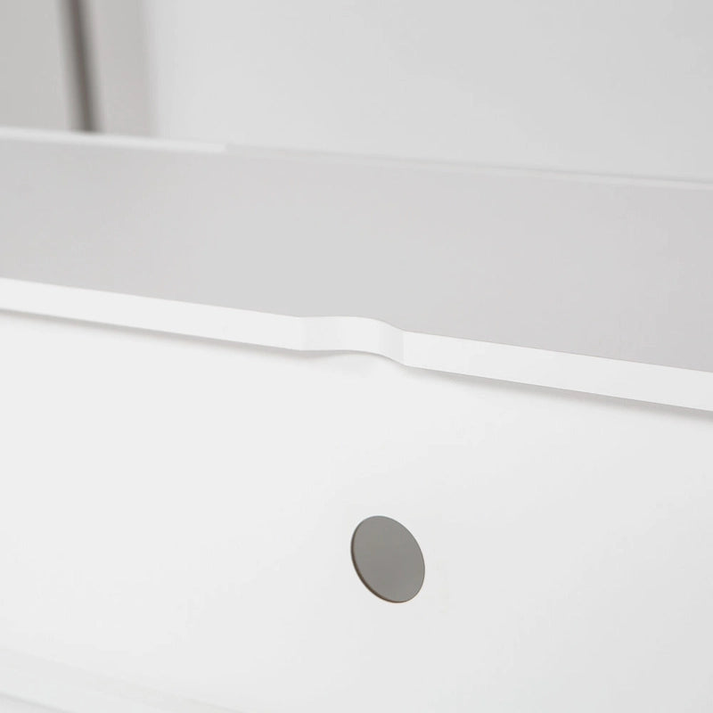 Mueble de TV flotante blanco de 63 pulgadas con almacenamiento, luces LED y toma de corriente para televisores de hasta 60 pulgadas