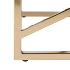 Banco rectangular tapizado de terciopelo negro/dorado, 1 persona