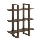 Estanterías Flotantes de Pared para Libros, Estante Expositor de 3 Niveles, Estantería Modular Decorativa de Madera Maciza