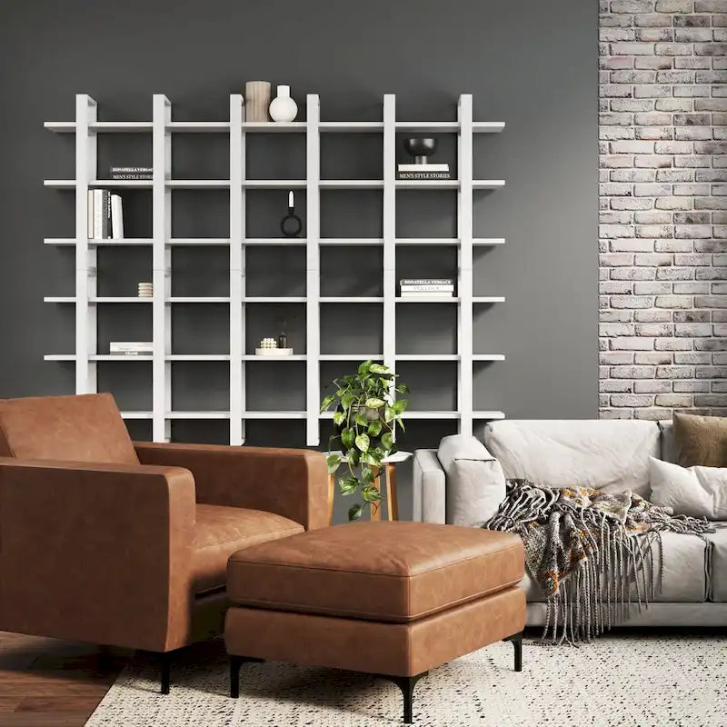 Estanterías Flotantes de Pared para Libros, Estante Expositor de 3 Niveles, Estantería Modular Decorativa de Madera Maciza