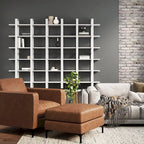 Estanterías Flotantes de Pared para Libros, Estante Expositor de 3 Niveles, Estantería Modular Decorativa de Madera Maciza