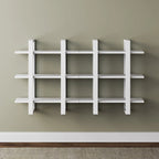 Estanterías Flotantes de Pared para Libros, Estante Expositor de 3 Niveles, Estantería Modular Decorativa de Madera Maciza