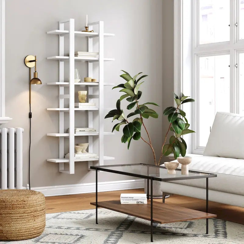 Estanterías Flotantes de Pared para Libros, Estante Expositor de 3 Niveles, Estantería Modular Decorativa de Madera Maciza