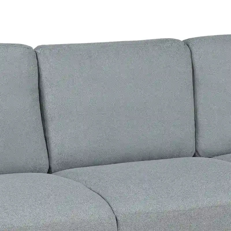 Sofá de tela de lino de 3 plazas
