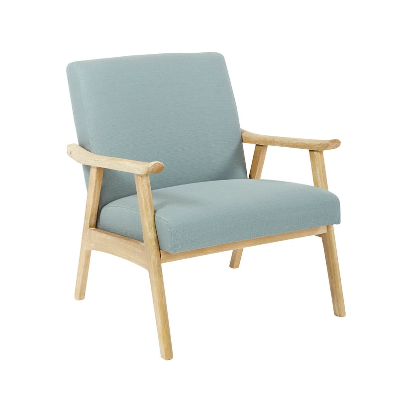Sillón tapizado de tela de mediados de siglo