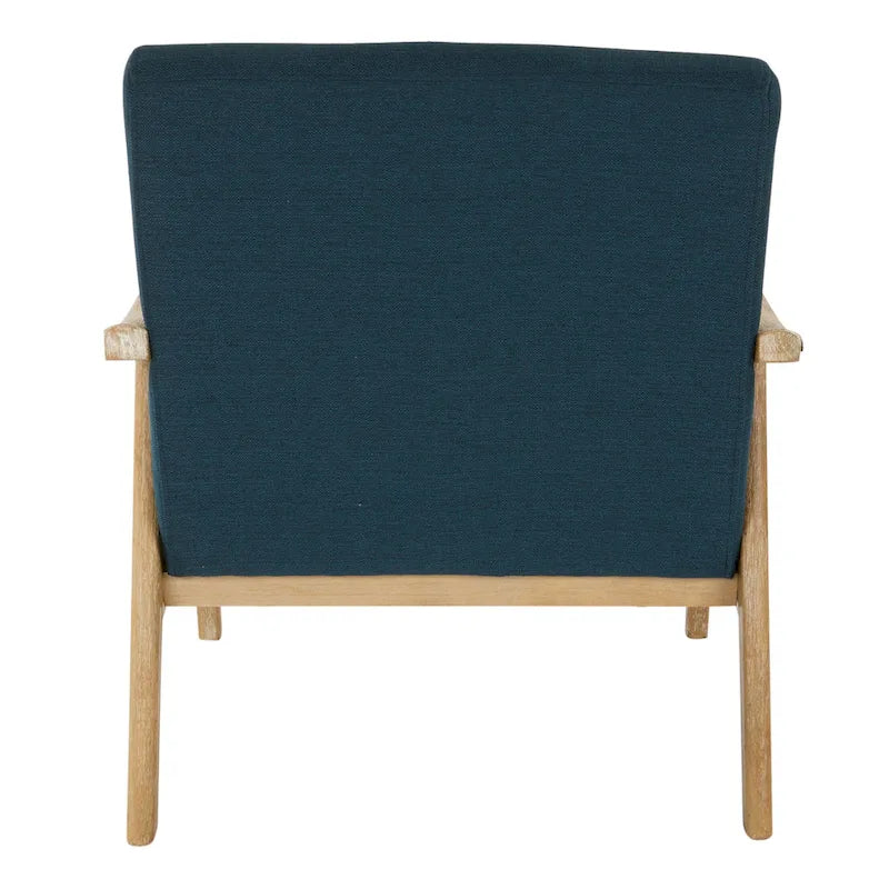Sillón tapizado de tela de mediados de siglo