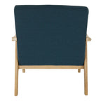 Sillón tapizado de tela de mediados de siglo