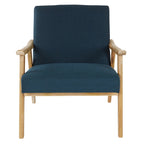 Sillón tapizado de tela de mediados de siglo