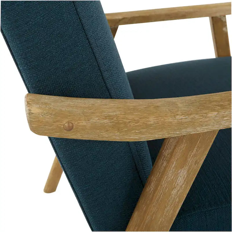 Sillón tapizado de tela de mediados de siglo