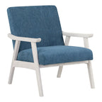 Sillón tapizado de tela de mediados de siglo